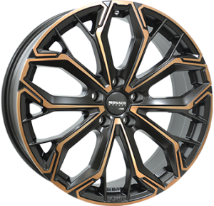 MONACO WHEELS GPC17 Black / Copper MONACO WHEELS GPC17 Black / Copper