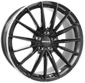 MONACO WHEELS GP14 Gloss Black / Polished lip MONACO WHEELS GP14 Gloss Black / Polished lip